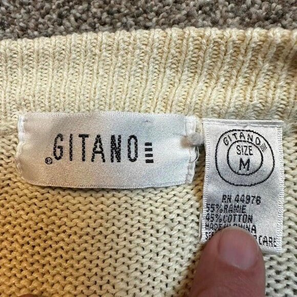 Vintage‎ Gitano cottage academia cardigan sweater size medium - Picture 2 of 4